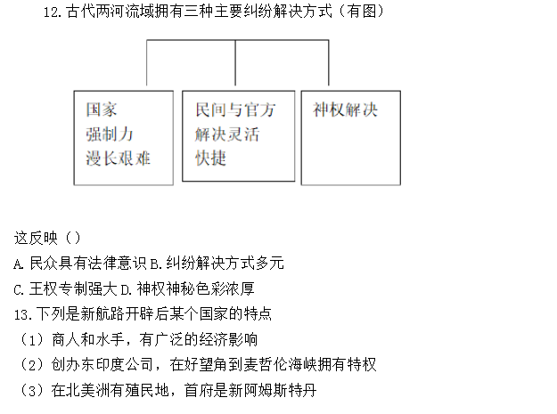 2026河北高考历史真题试卷