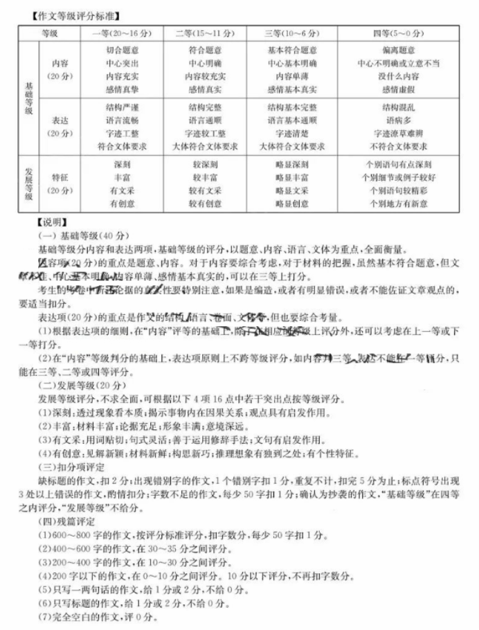 2026华大新高考(全国卷)高三测评语文试卷及答案