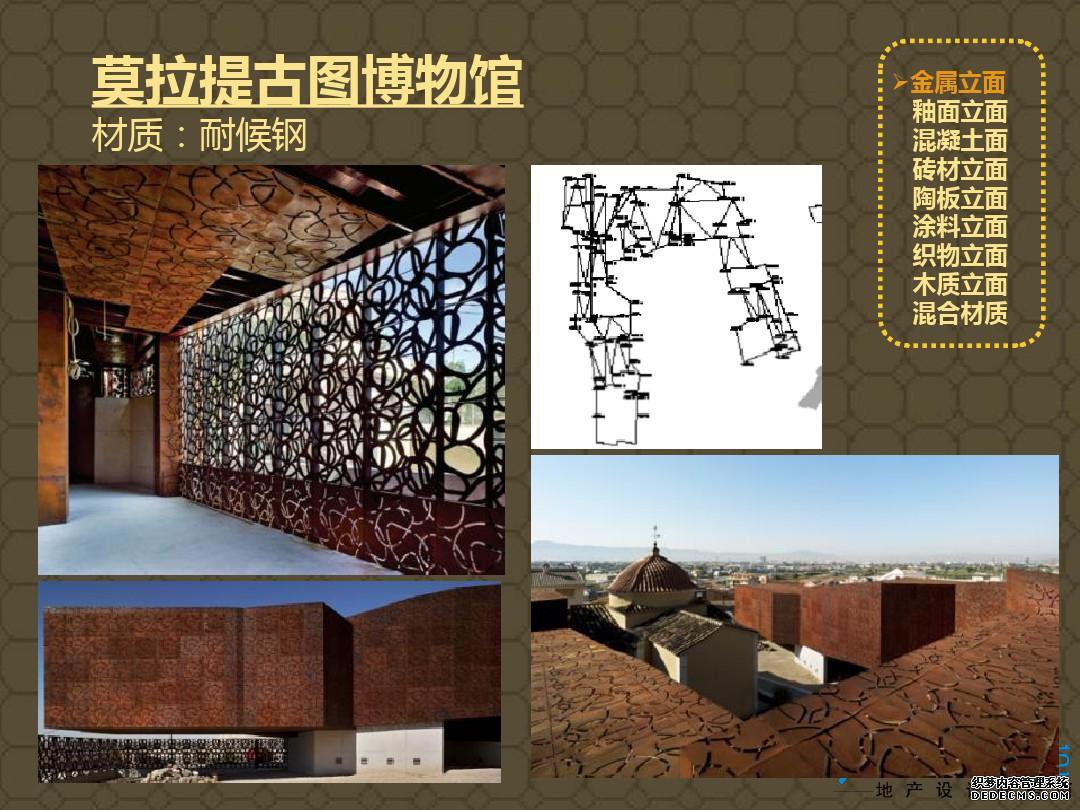 建筑立面的材质