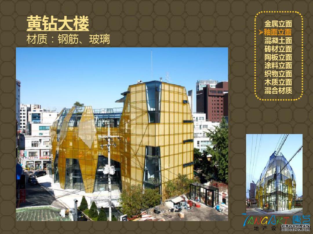 建筑立面的材质
