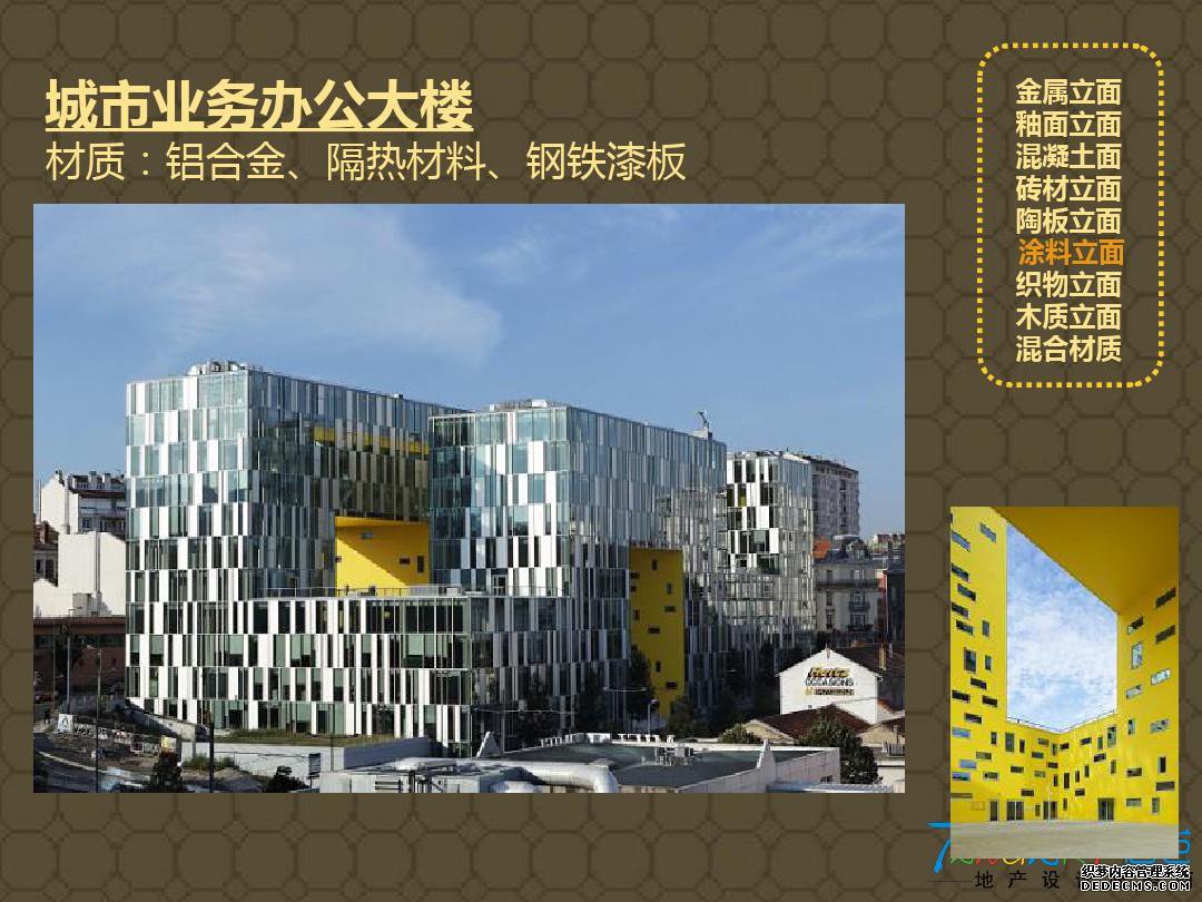 建筑立面的材质