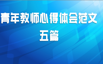 青年教师心得体会范文五篇