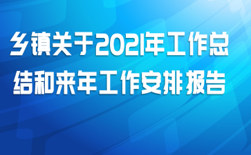 乡镇关于2021年工作总结和来年工作安排报告