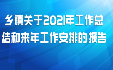 乡镇关于2021年工作总结和来年工作安排的报告