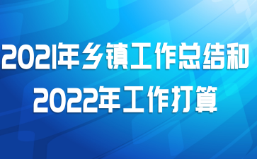 2021年乡镇工作总结和2022年工作打算