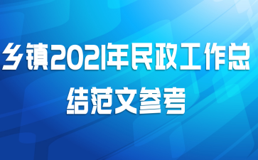 乡镇2021年民政工作总结范文参考