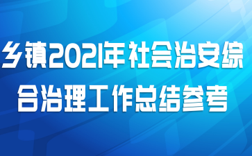 乡镇2021年社会治安综合治理工作总结参考