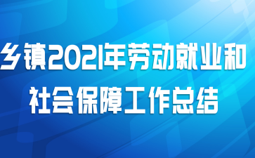 乡镇2021年劳动就业和社会保障工作总结